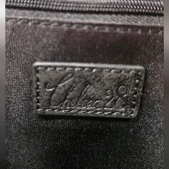 Chelsea28 Black Chain-Trim Clutch - Picture 4 of 16